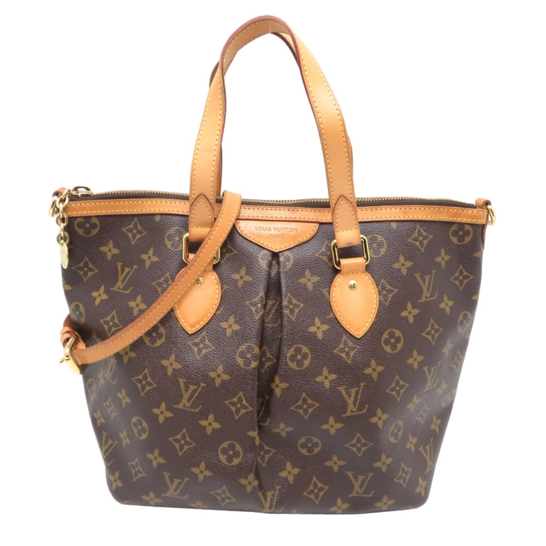 Louis Vuitton Palermo PM Women's Handbag M40145 (Discontinued) Monogram Brown: --- Catalog ---Category: SizeSize (HxWxD): 26cm x 42cm x 16cm / 10.23'' x 16.53'' x 6.29''Category: DesignType: HandbagColor: BrownGender: WomenMaterial: Monogram Category: GeneralMPN: M40145Brand: