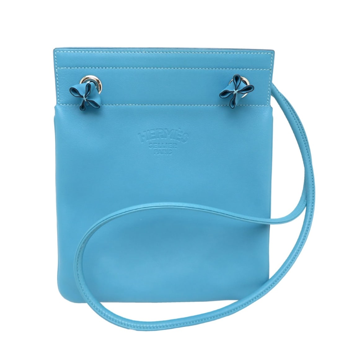 Hermes Aline Mini, D stamp, 2019 model, women's shoulder bag, Swift leather, Blue Nord.: --- Catalog ---Category: SizeSize (HxWxD): 22.5cm x 19cm / 8.85'' x 7.48''Category: DesignType: Shoulder bagColor: BlueGender: WomenMaterial: Swift leather Category: GeneralBrand: HermesCountry of Ori