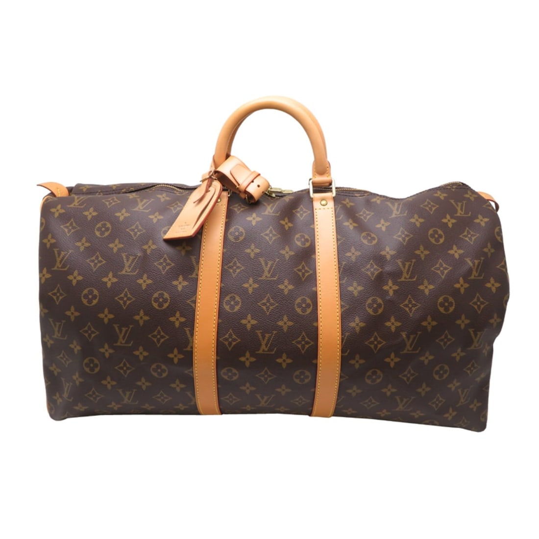 Louis Vuitton Keepall 55 Women's/Men's Boston Bag M41424 (Discontinued) Monogram Brown: --- Catalog ---Category: SizeSize (HxWxD): 30cm x 55cm x 24cm / 11.81'' x 21.65'' x 9.44''Category: DesignType: Boston bagColor: BrownGender: Men,WomenMaterial: Monogram Category: GeneralMPN: M41424Br