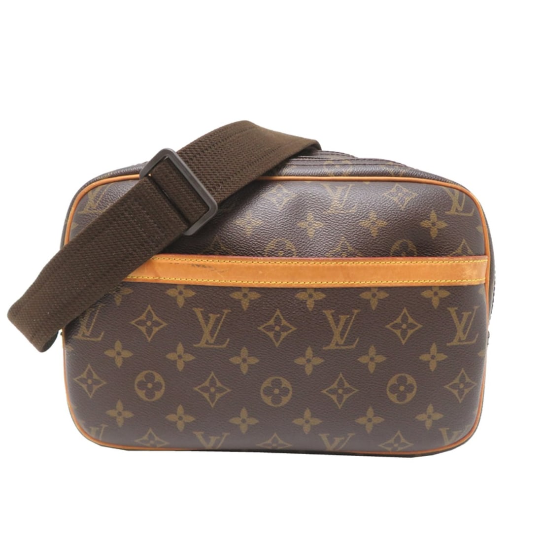 Louis Vuitton Reporter PM Women's/Men's Shoulder Bag M45254 (Discontinued) Monogram Brown: --- Catalog ---Category: SizeSize (HxWxD): 18cm x 28cm x 14cm / 7.08'' x 11.02'' x 5.51''Category: DesignType: Shoulder bagColor: BrownGender: Men,WomenMaterial: Monogram Category: GeneralMPN: M45254B
