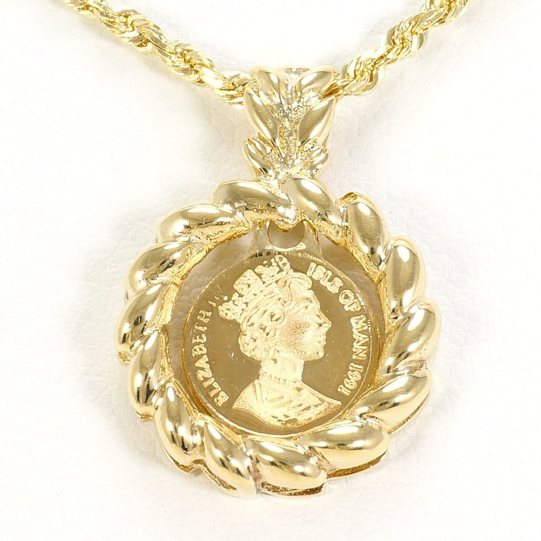K14 14K Yellow Gold Necklace, Total Weight 5.4g, 46cm, Like New Condition. (1 of 15)