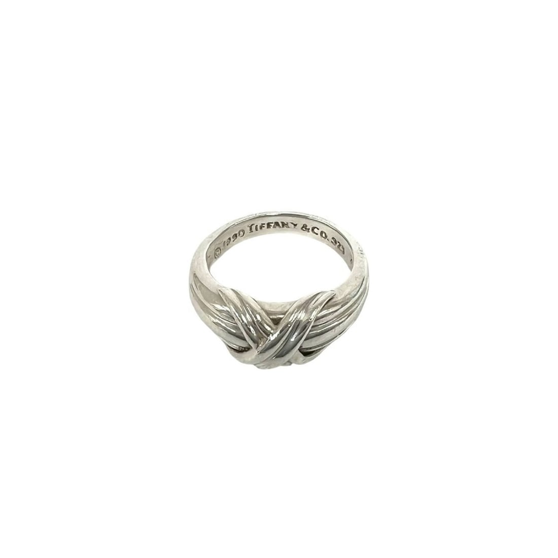 TIFFANY&Co. Tiffany Vintage Signature Ring, Sterling Silver 925, Accessory, 59901: --- Catalog ---Category: SizeJP Size: 10US Size: 5.5Category: DesignType: Band ringColor: SilverGender: WomenMaterial: Silver 925Category: GeneralBrand: Tiffany--- Item List ---Section: ConditionRanki