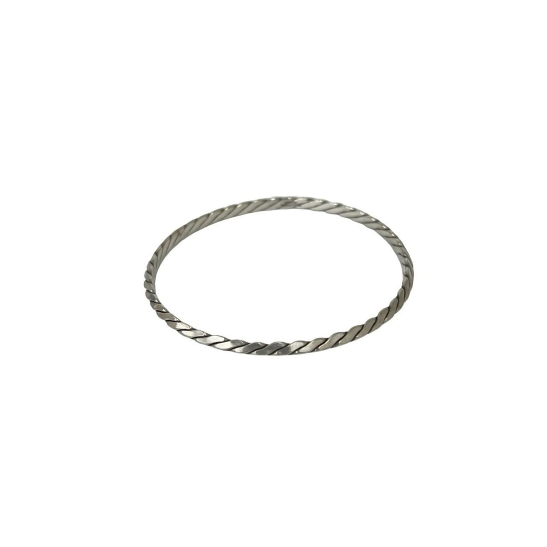 TIFFANY&Co. Tiffany Vintage Twist Bangle, Sterling Silver 925 Bracelet, Accessory, Silver, Item: --- Catalog ---Category: SizeLength: 20cm / 7.87''Category: DesignType: BangleColor: SilverGender: WomenMaterial: Silver 925Category: GeneralBrand: Tiffany--- Item List ---Section: ConditionRanking: R