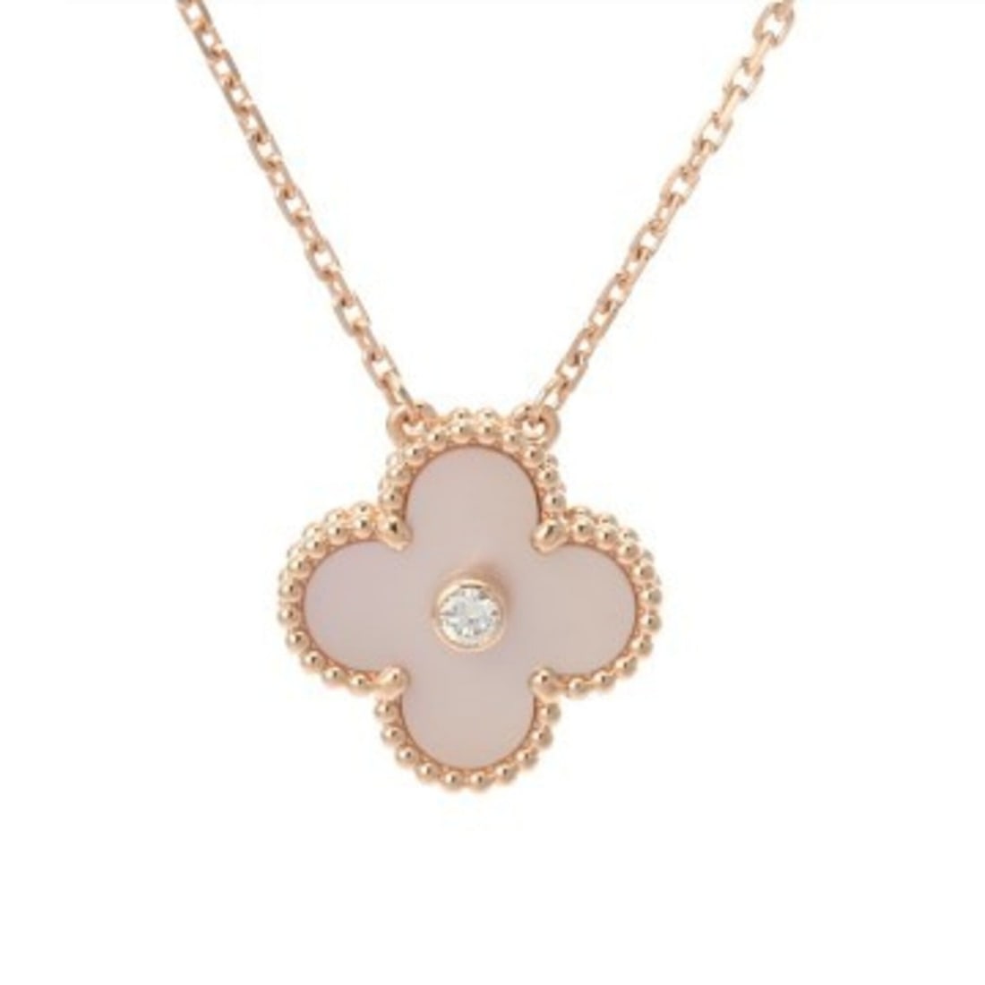 VAN CLEEF & ARPELS Vintage Alhambra Necklace 2025 Holiday Collection VCARPMOP00 Women's 18K Pink (1 of 20)