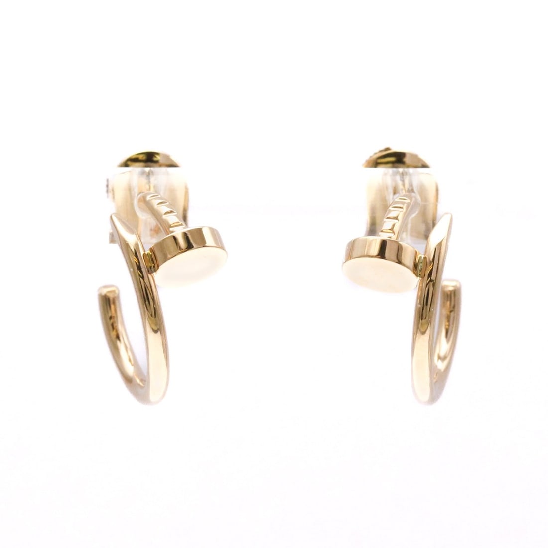 Cartier Juste Un Clou Earrings SM PG No Stone Pink Gold (18K) Half Hoop Earrings Pink Gold (1 of 16)