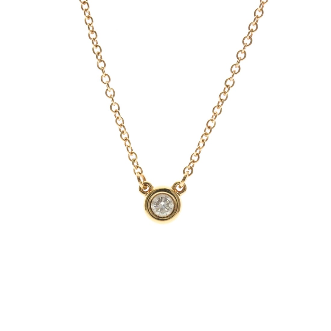 Tiffany Diamond By The Yard Necklace Pink Gold (18K) Diamond Men,Women Fashion Necklace (Pink Gold) (1 of 16)
