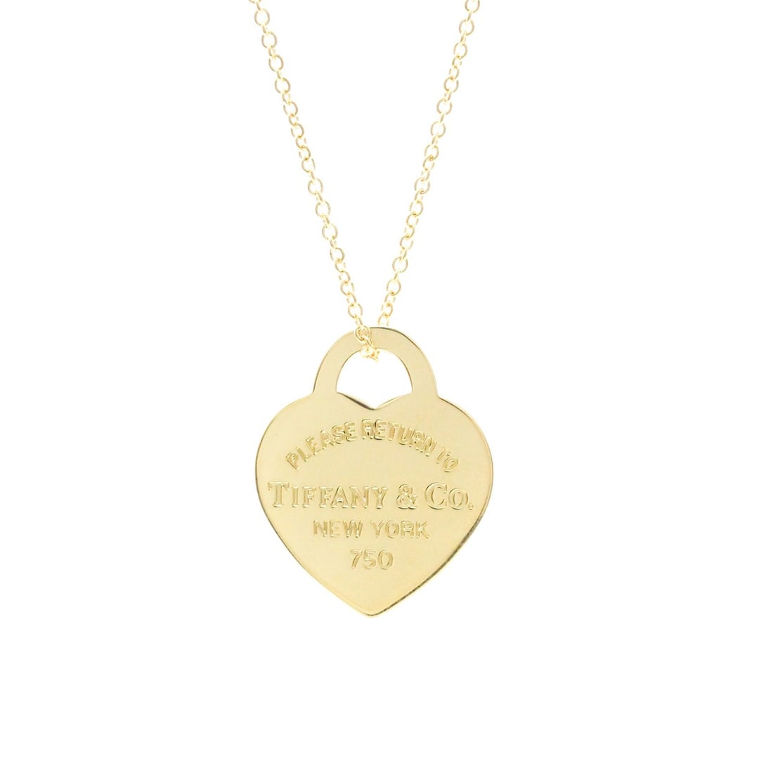 Tiffany Return To Heart Necklace Yellow Gold (18K) No Stone Men,Women Fashion Necklace (Gold): --- Catalog ---Category: SizeWeight: 5.2g / 0.18oz.Pendant Size: 19.8mm x 16mm / 0.77'' x 0.62''Neck Circumference: 40.5 cm / 15.94''Category: DesignColor: GoldMetal: GoldStone: No StoneStyle: Fashion