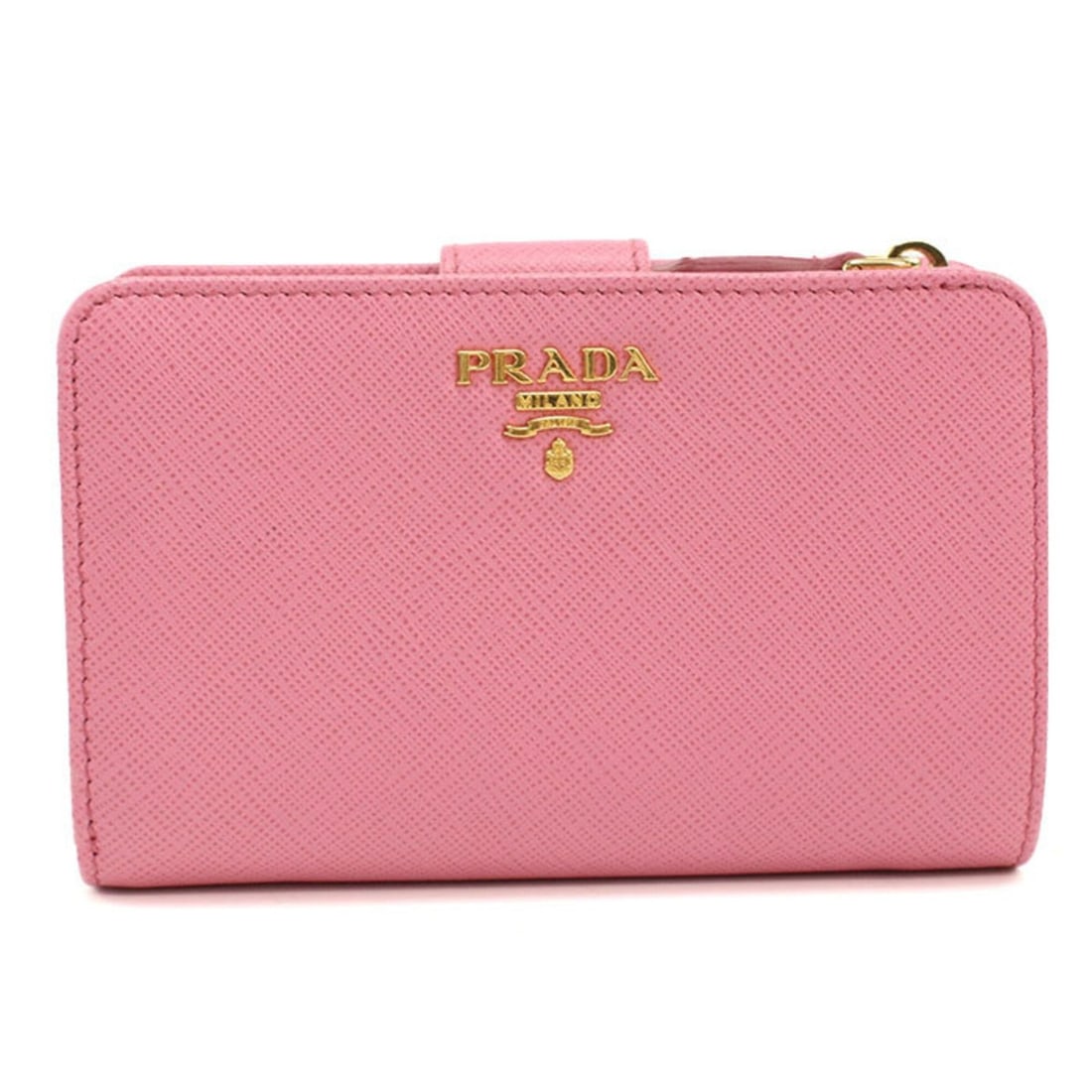 PRADA Bi-fold Wallet 1ML225 ZLP FODLG Saffiano Leather Women's Pink (1 of 19)