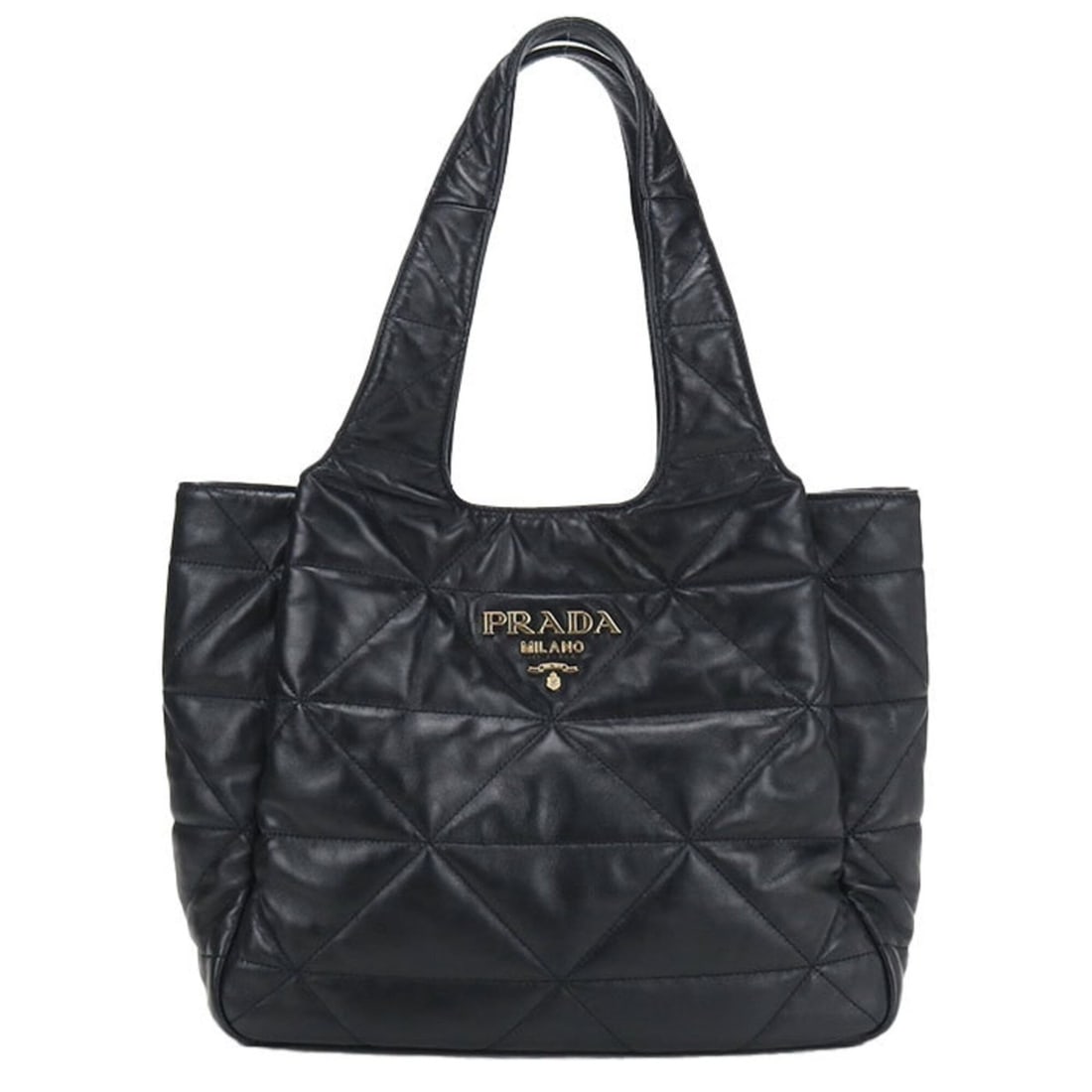 PRADA Prada Tote Bag 1BG450 Women's Black: --- Catalog ---Category: SizeSize (HxWxD): 26cm x 32cm x 15cm / 10.23'' x 12.59'' x 5.9''Category: DesignType: Tote bagColor: BlackGender: WomenMaterial: Nappa leather Hardware Color: GoldCategory: Ge