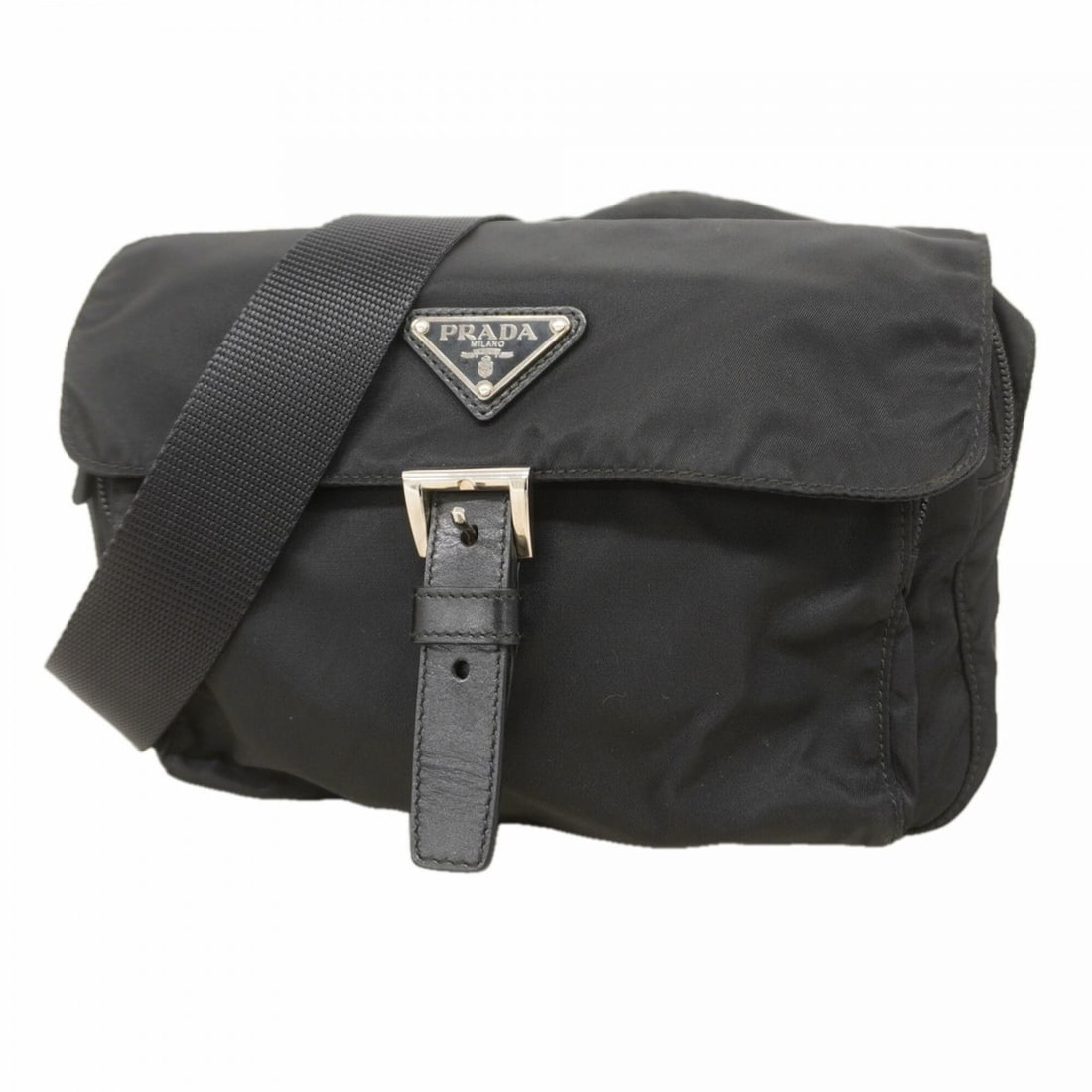 Prada Tessuto Nylon Shoulder Bag, Black, Women's (1 of 18)