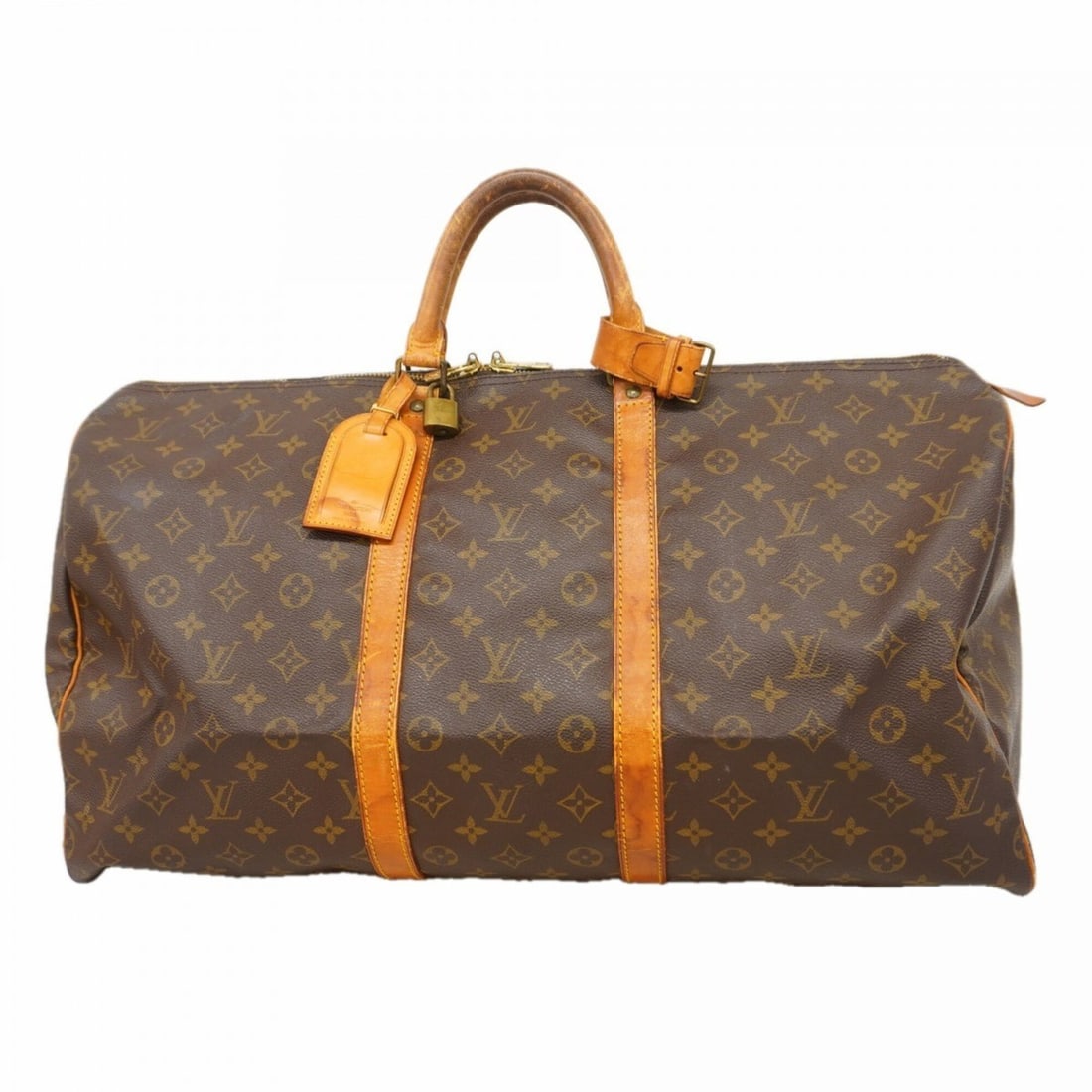 Louis Vuitton Bags - Boston Monogram Keepall 55 M41424 Brown Men's & Women's (1 of 12)