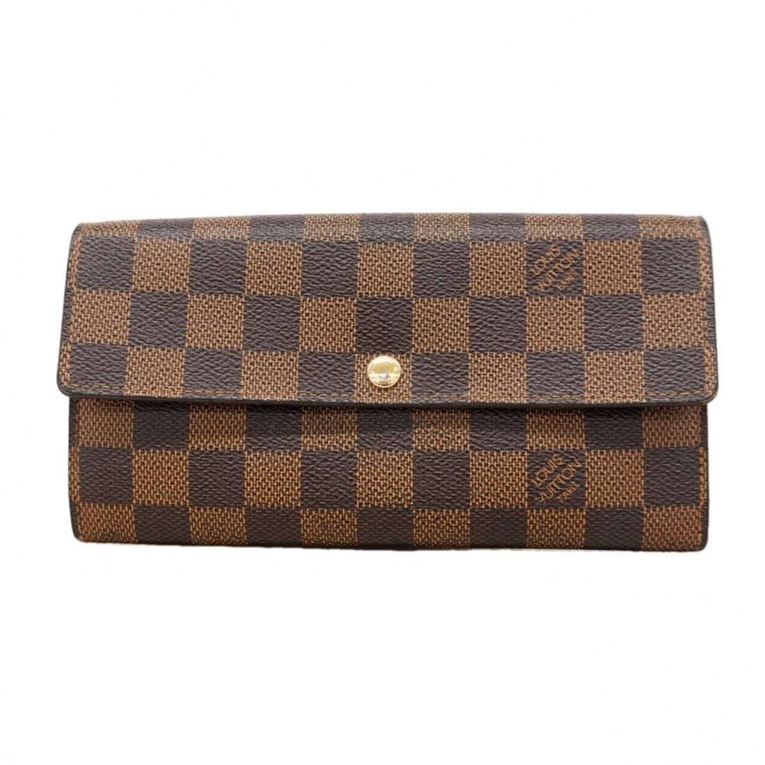 Louis Vuitton Damier Portefeuille Sarah Long Wallet N61734 Ebene Women's: --- Catalog ---Category: SizeSize (HxWxD): 10.5cm x 18.5cm x 2.5cm / 4.13'' x 7.28'' x 0.98''Category: DesignType: Long wallet (bi-fold)Color: EbeneGender: WomenCategory: GeneralMPN: N61734Brand: Loui