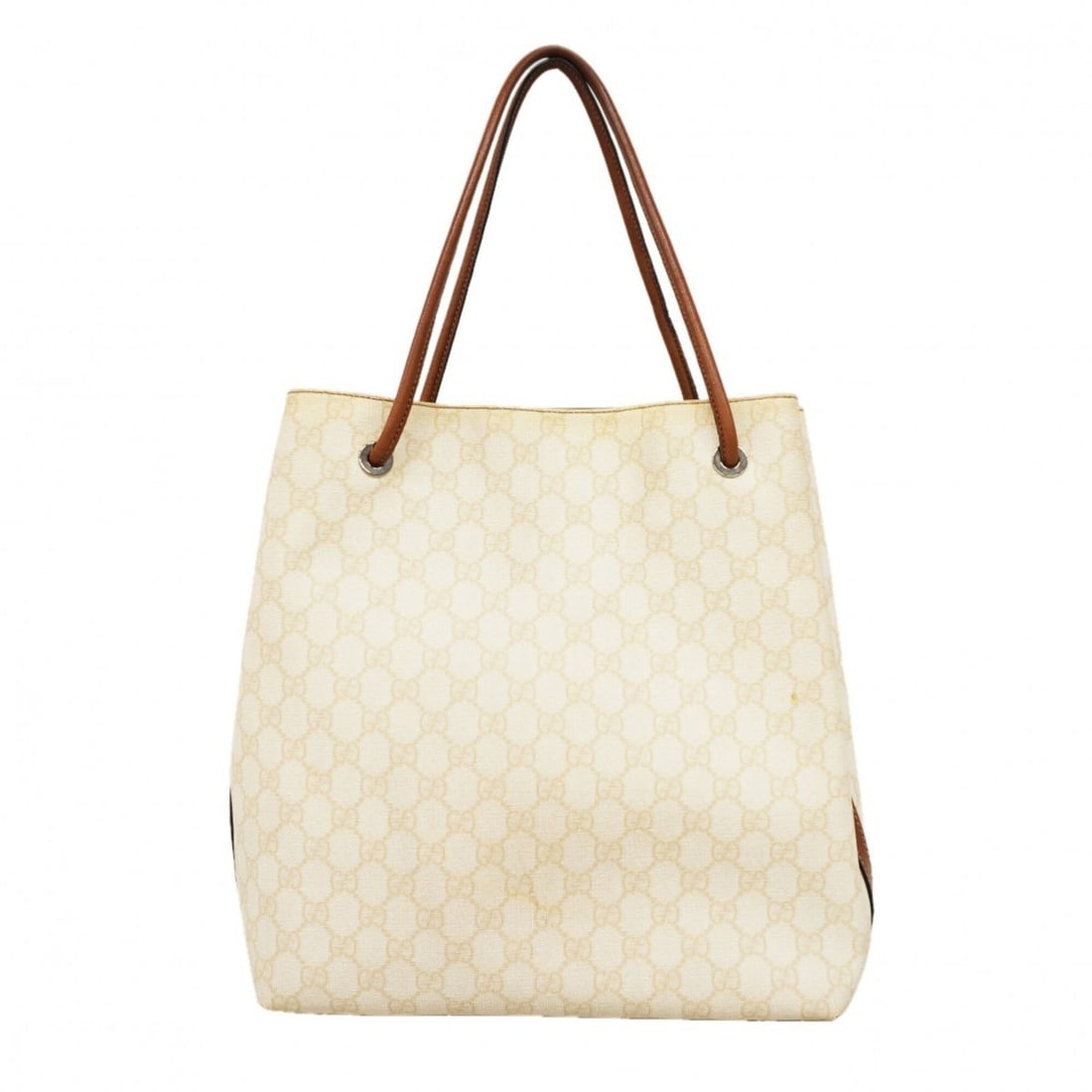 Gucci GG Supreme Tote Bag 257275 White Brown Women's: --- Catalog ---Category: SizeSize (HxWxD): 33.5cm x 29.5cm x 12cm / 13.18'' x 11.61'' x 4.72''Category: DesignType: Tote bagColor: Brown, WhiteGender: WomenMaterial: PVC Hardware Color: GoldCategory: 