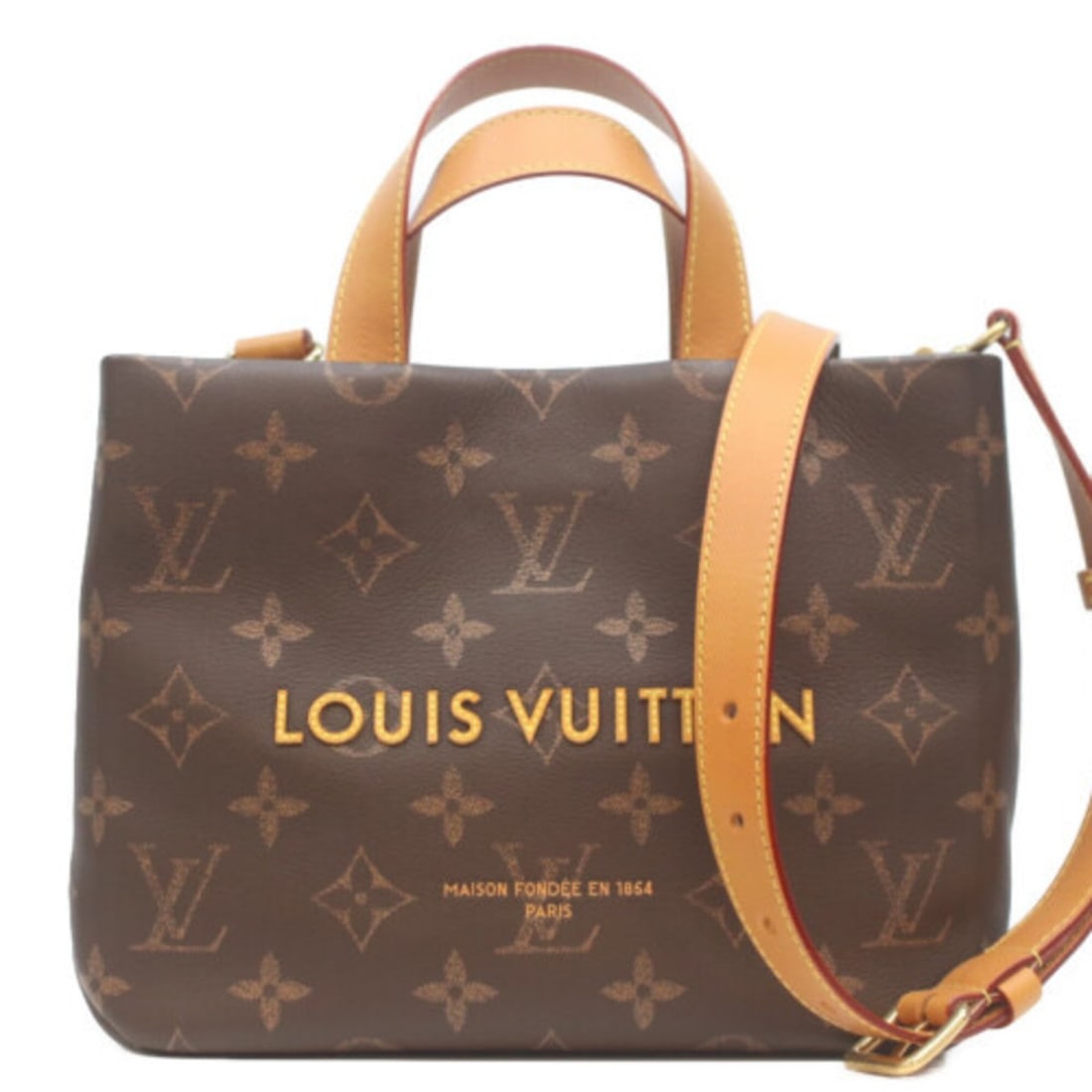 LOUIS VUITTON M27019 Monogram Shopper Mini Tote Shoulder Bag, Brown with Gold Hardware, Women's: --- Catalog ---Category: SizeSize (HxWxD): 20cm x 25cm x 13cm / 7.87'' x 9.84'' x 5.11''Category: DesignType: Shoulder bag, Tote bagColor: BrownGender: WomenMaterial: Monogram Hardware Color: GoldCate