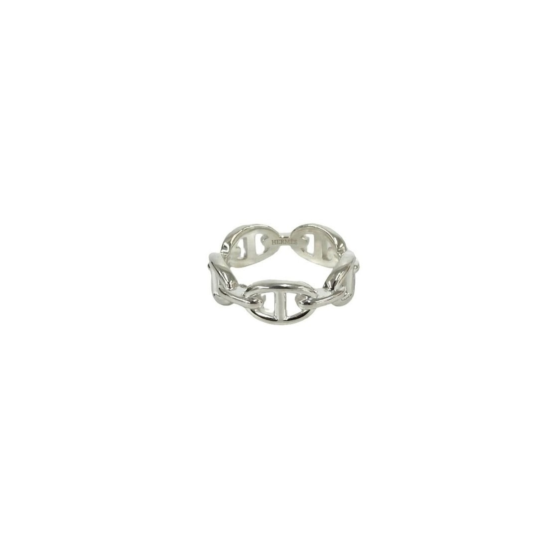 HERMES Chaine d'Ancre Enchainée Ring, Sterling Silver 925, Accessory, Item No. 70079 (1 of 16)