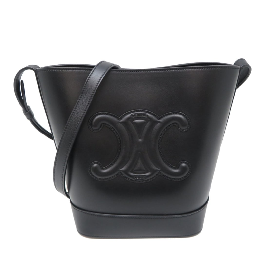 Celine Small Bucket Cuir Triomphe Women's Shoulder Bag, Leather, Black: --- Catalog ---Category: SizeSize (HxWxD): 22.5cm x 25cm x 13cm / 8.85'' x 9.84'' x 5.11''Category: DesignType: Shoulder bagColor: BlackGender: WomenMaterial: Leather Category: GeneralBrand: CelineCou