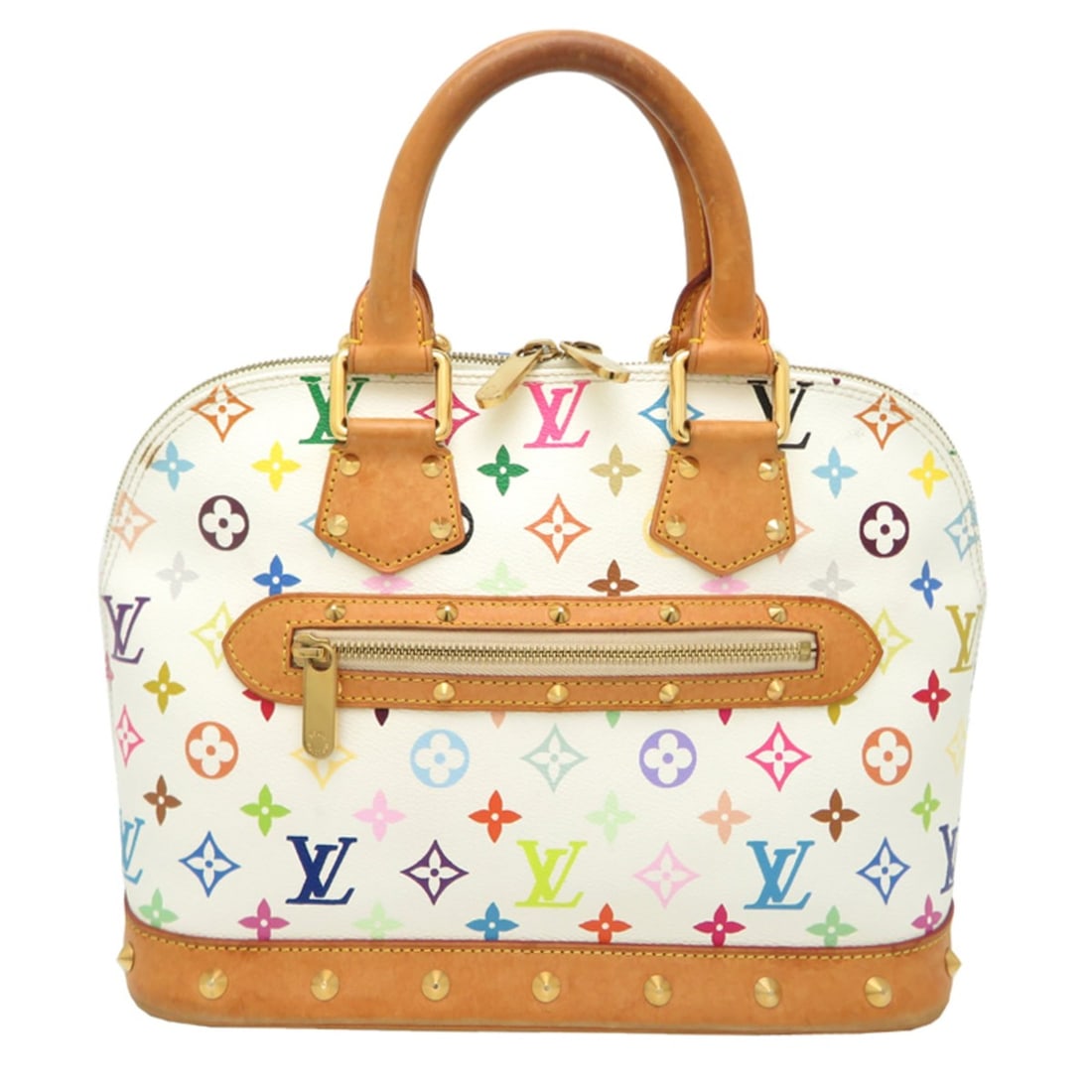 Louis Vuitton Alma Women's Handbag M92647 (Discontinued) Monogram Multicolor White: --- Catalog ---Category: SizeSize (HxWxD): 24cm x 30.5cm x 16cm / 9.44'' x 12'' x 6.29''Category: DesignType: HandbagColor: WhiteGender: WomenMaterial: Monogram Multicolore Category: GeneralMPN: M9264