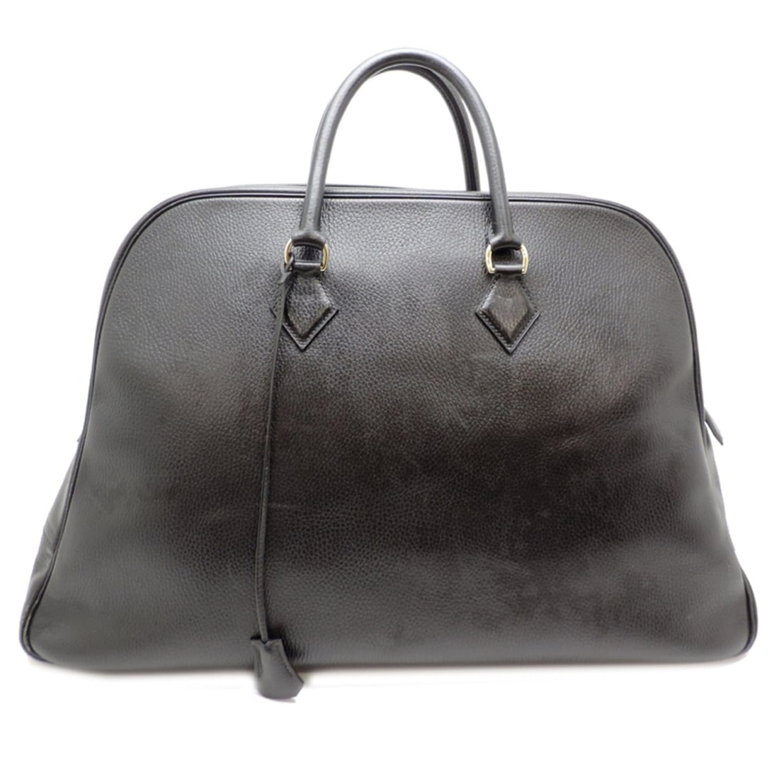 Hermes Samplon ?A stamp, 1997 production, Women's/Men's Boston Bag, Ardennes Noir (Black) (1 of 15)