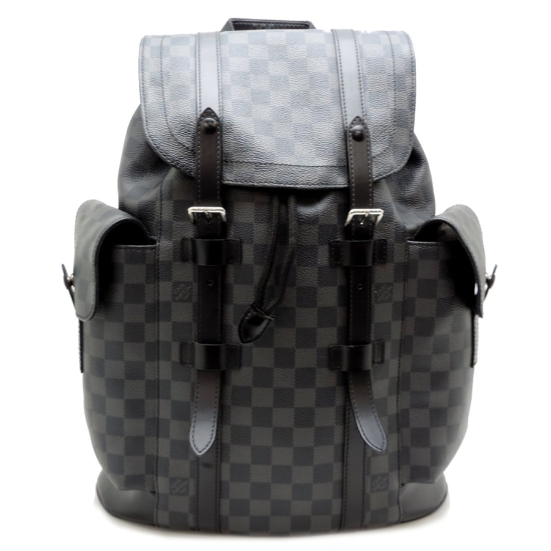 Louis Vuitton Christopher MM Backpack (Women's/Men's) N41379 Damier Graphite Black: --- Catalog ---Category: SizeSize (HxWxD): 44cm x 32cm x 13cm / 17.32'' x 12.59'' x 5.11''Category: DesignType: BackpackColor: BlackGender: Men,WomenMaterial: Damier Graphite Category: GeneralMPN: N41