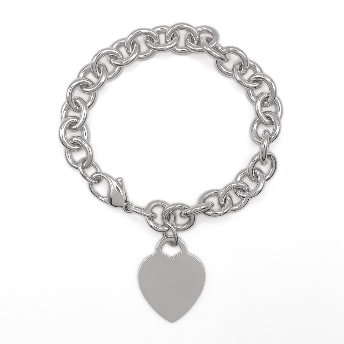 TIFFANY & Co. Return to Heart Tag Bracelet, SV925 Silver, Women's: --- Catalog ---Category: SizeLength: 17cm / 6.69''Category: DesignType: Charm braceletGender: WomenMaterial: Silver 925Category: GeneralBrand: Tiffany--- Item List ---Section: ConditionRanking: Rank A