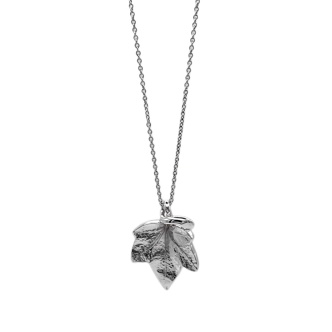 TIFFANY & Co. Leaf Vintage Necklace Pendant, SV925 Silver, Women's (1 of 12)