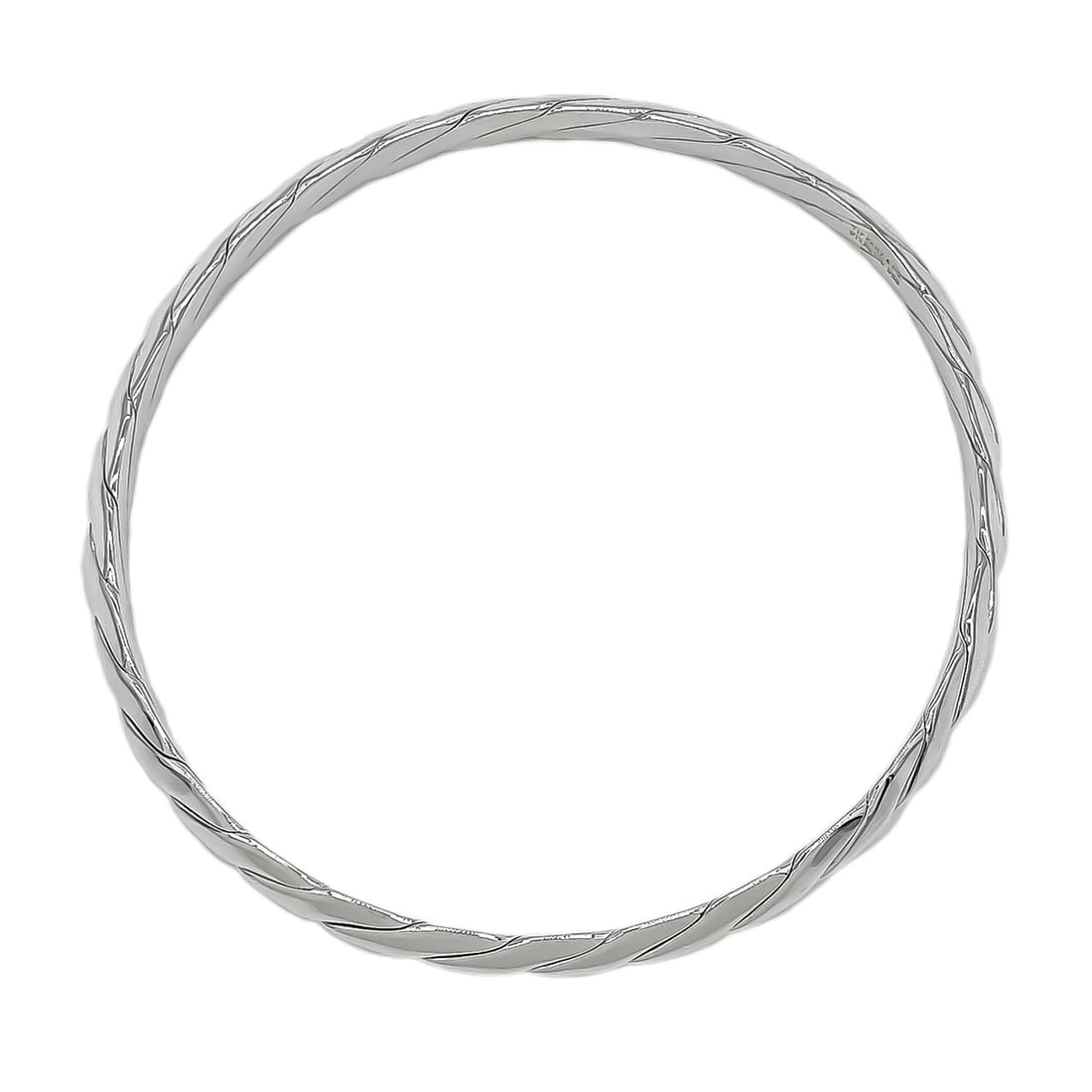 TIFFANY & Co. Knife Edge Twist Bangle Bracelet, SV925, 20cm, Silver, Women's: --- Catalog ---Category: SizeLength: 19.5cm / 7.67''Category: DesignType: Charm braceletColor: SilverGender: WomenMaterial: Silver 925Category: GeneralBrand: Tiffany--- Item List ---Section: Condition
