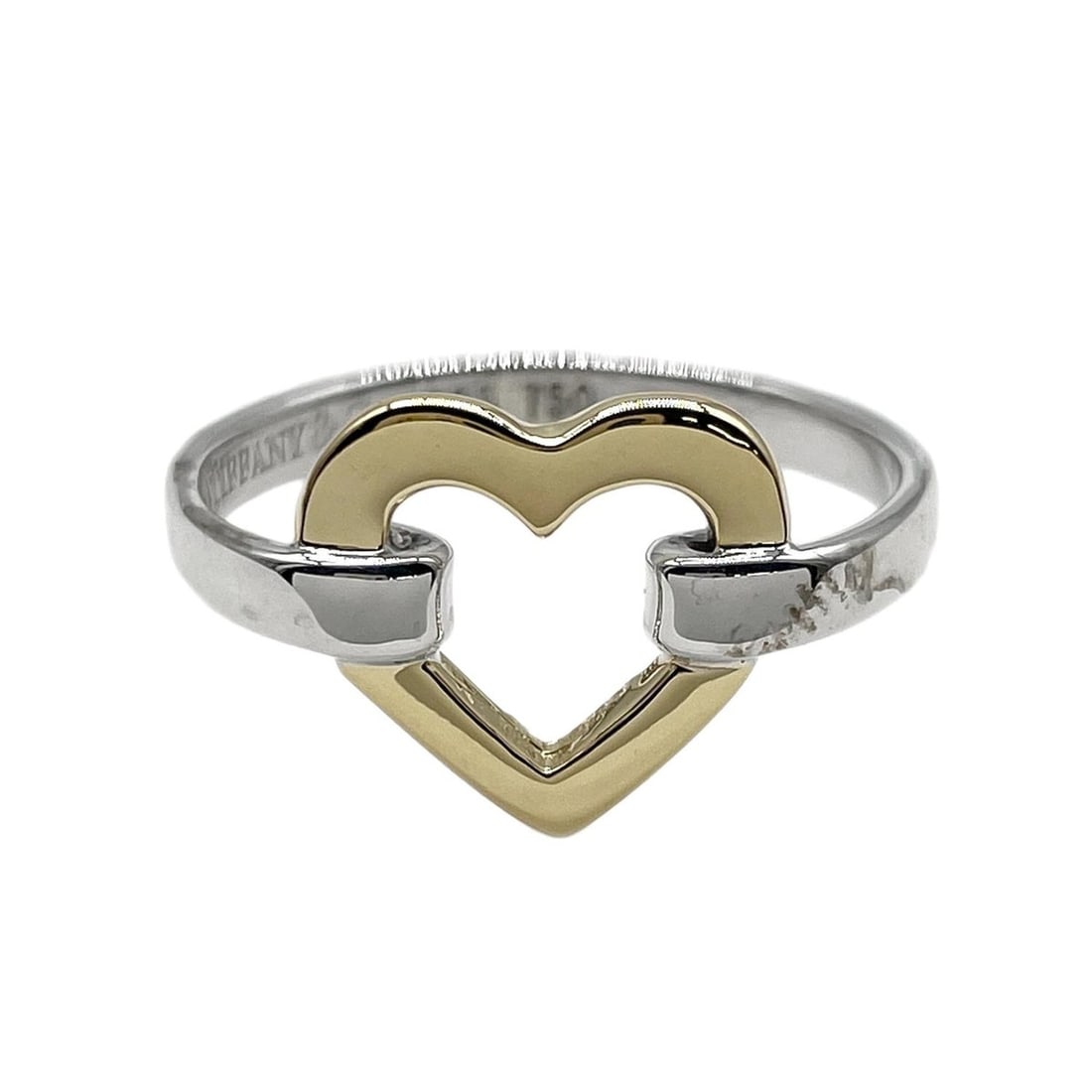 TIFFANY & Co. Heart Ring - SV925 K18 (Silver) Women's (Item No. 7821) (1 of 15)