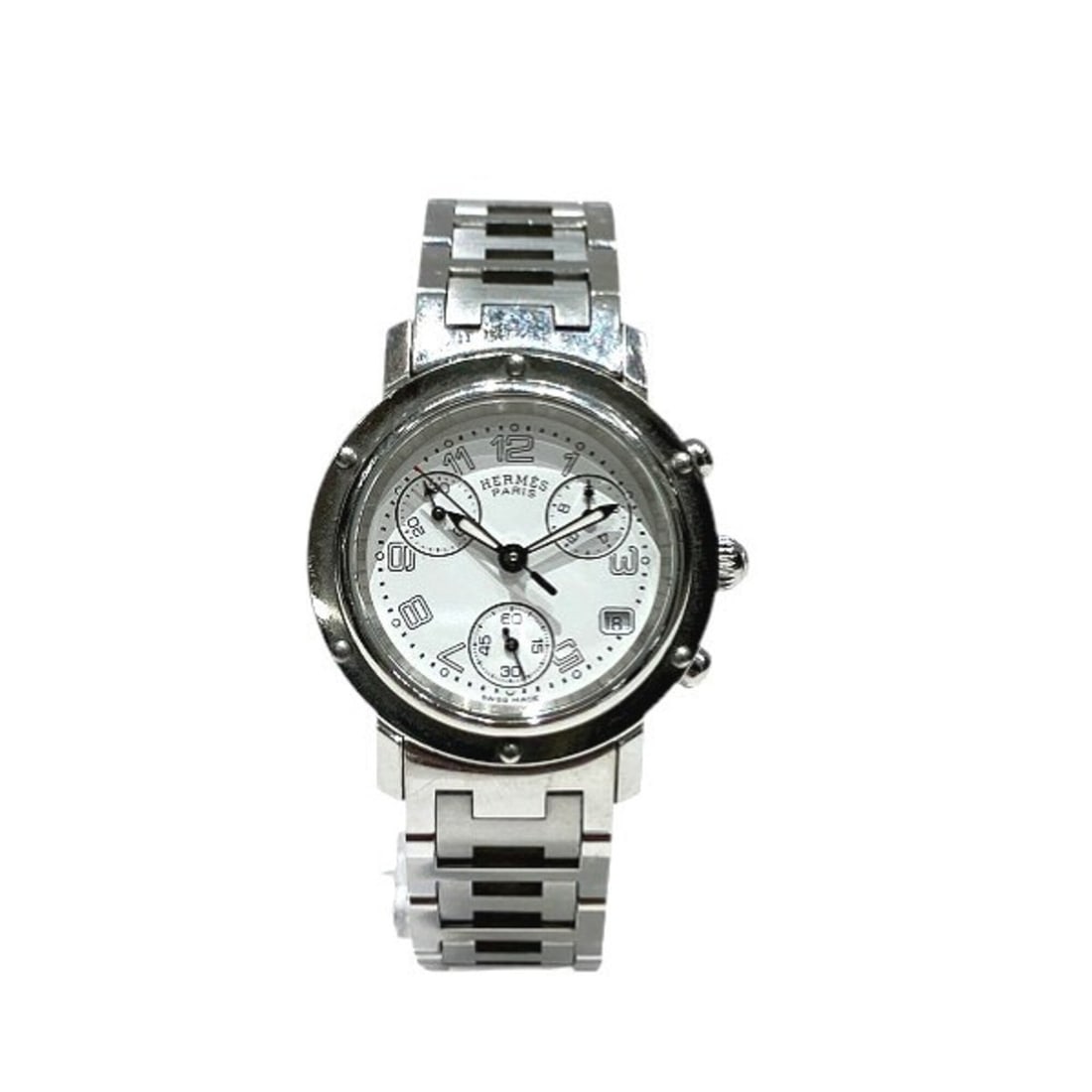 Hermes Clipper Chronograph Date L1.310 Quartz Watch for Women (1 of 13)
