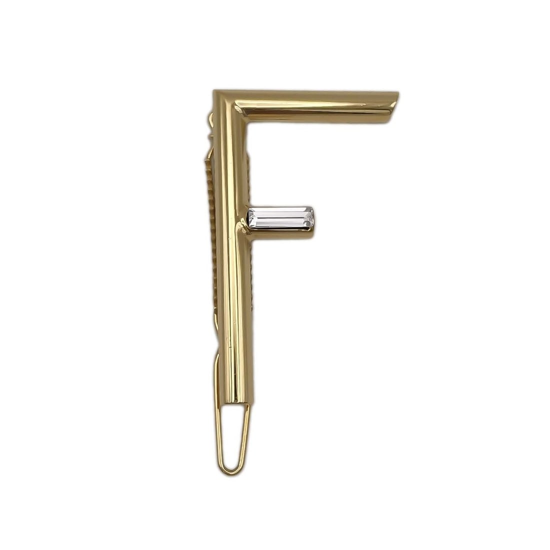 FENDI Hair Clip Pin FendiFirst Accessory Rhinestone TU Gold Women's: --- Catalog ---Category: SizeSize (LxW): 3cm x 6cm / 1.18'' x 2.36''Category: DesignType: Hair clipColor: GoldStone: RhinestoneGender: WomenCategory: GeneralBrand: Fendi--- Item List ---Section: Condi