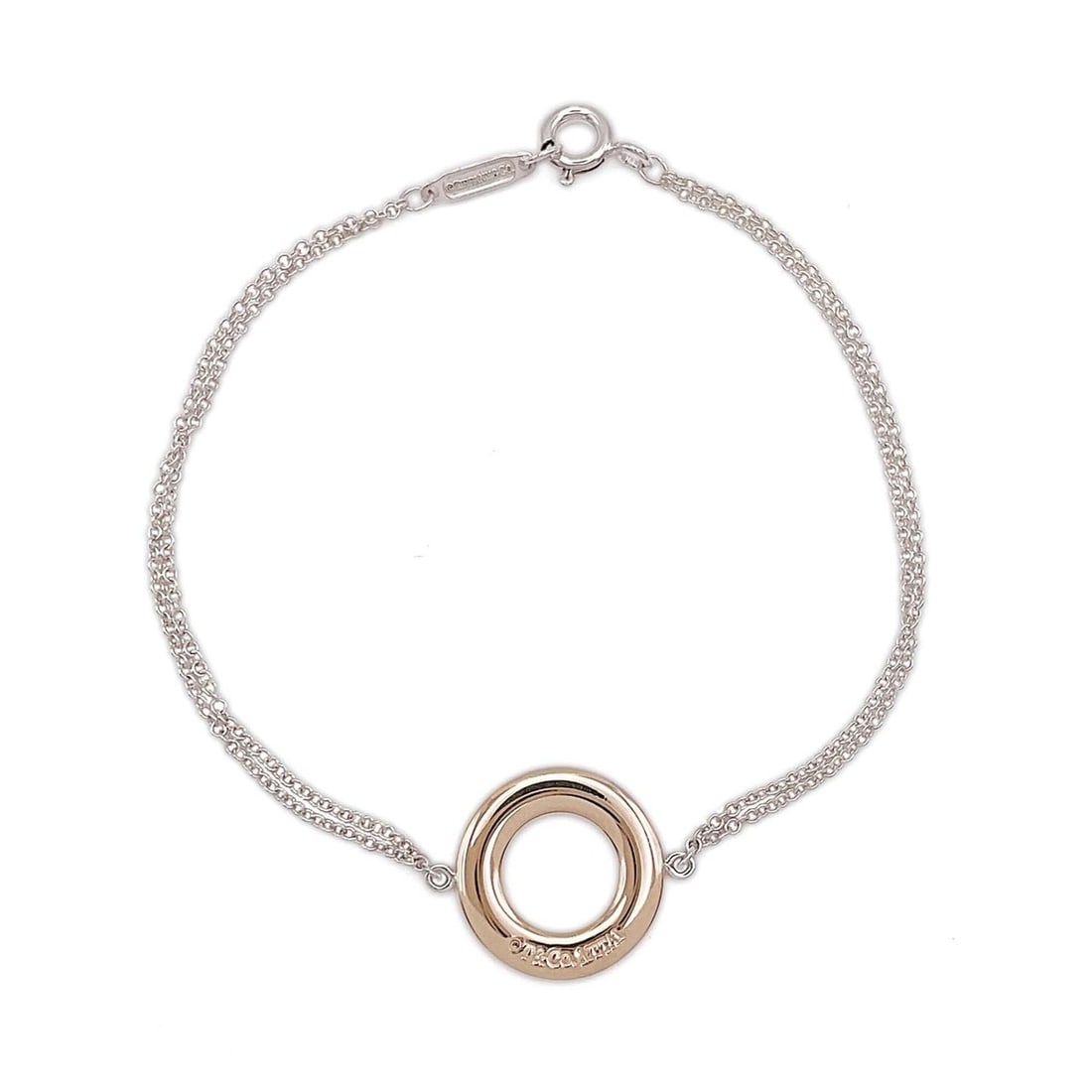 TIFFANY & Co. Circle Bracelet, SV925 Metal, Silver, Women's: --- Catalog ---Category: SizeLength: 16cm / 6.29''Category: DesignType: Charm braceletColor: SilverGender: WomenMaterial: Silver 925Category: GeneralBrand: Tiffany--- Item List ---Section: ConditionRa