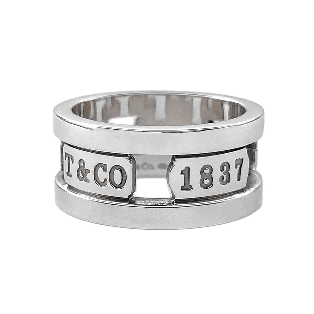 TIFFANY & Co. 1837 Element Ring, SV925 (Silver), 7784, Men's Women's. (1 of 12)