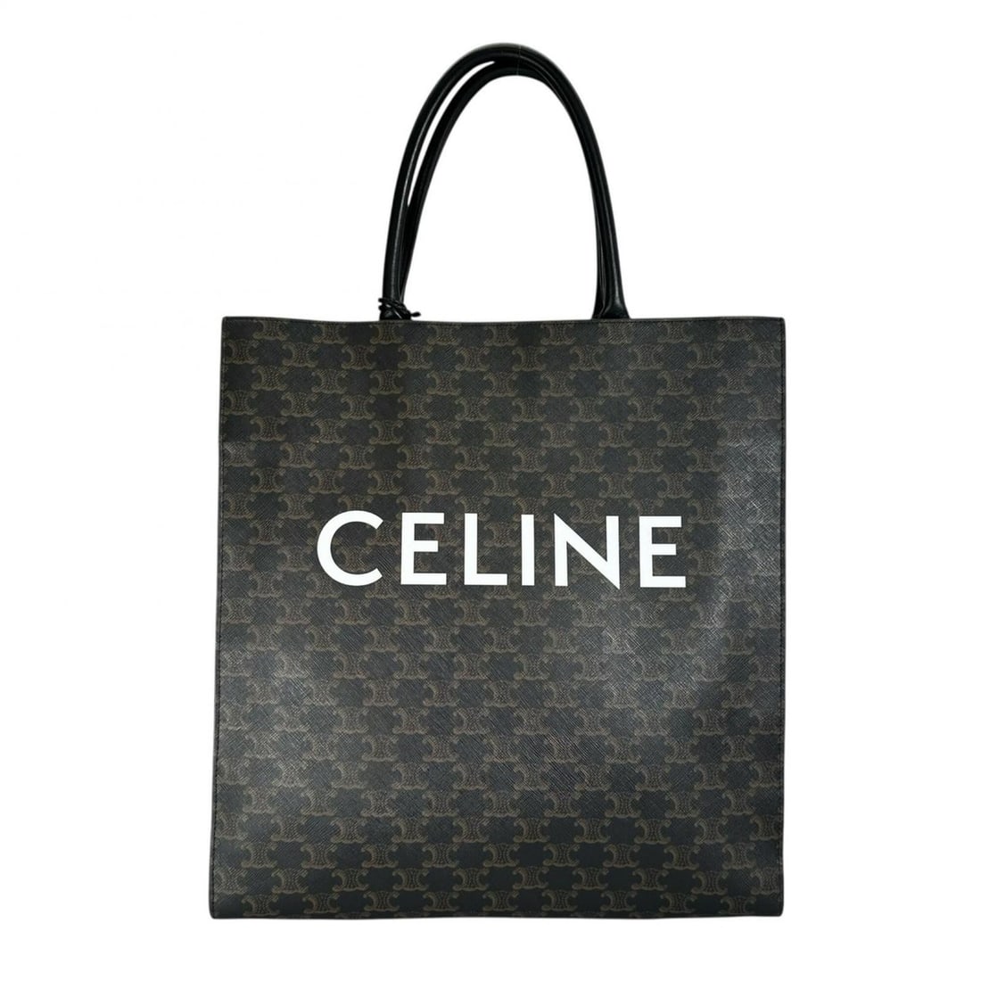 CELINE Vertical Cabas Large Tote Bag, Coated Canvas, Brown, Men's & Women's (1 of 13)
