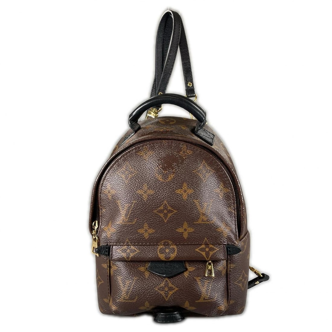 LOUIS VUITTON Palm Springs MINI Backpack/Daypack, Monogram Canvas, Brown, Women's (1 of 14)
