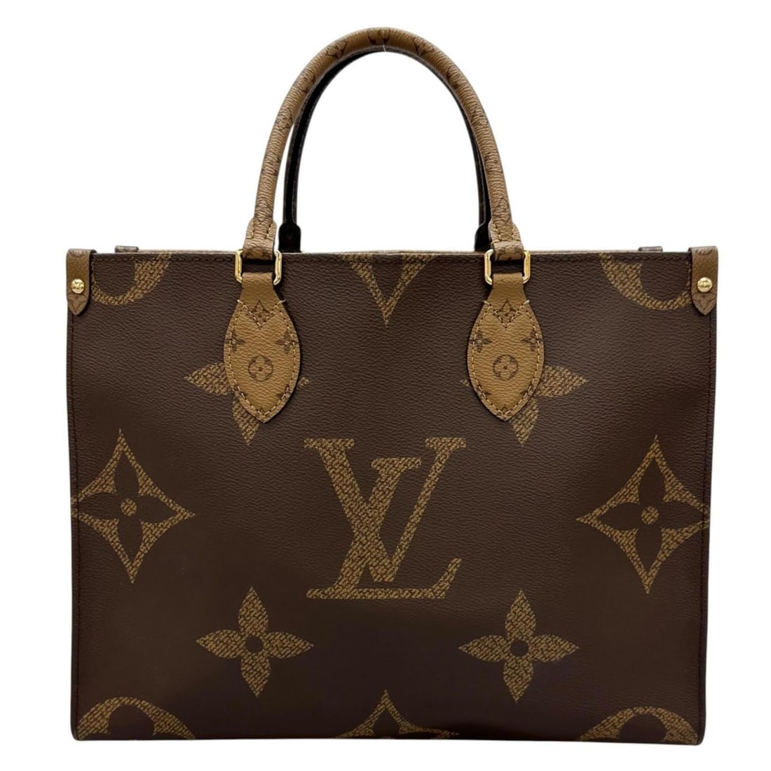 LOUIS VUITTON OnTheGo MM M45321 Tote Bag, Brown, Women's, Reverse Monogram Giant (1 of 14)