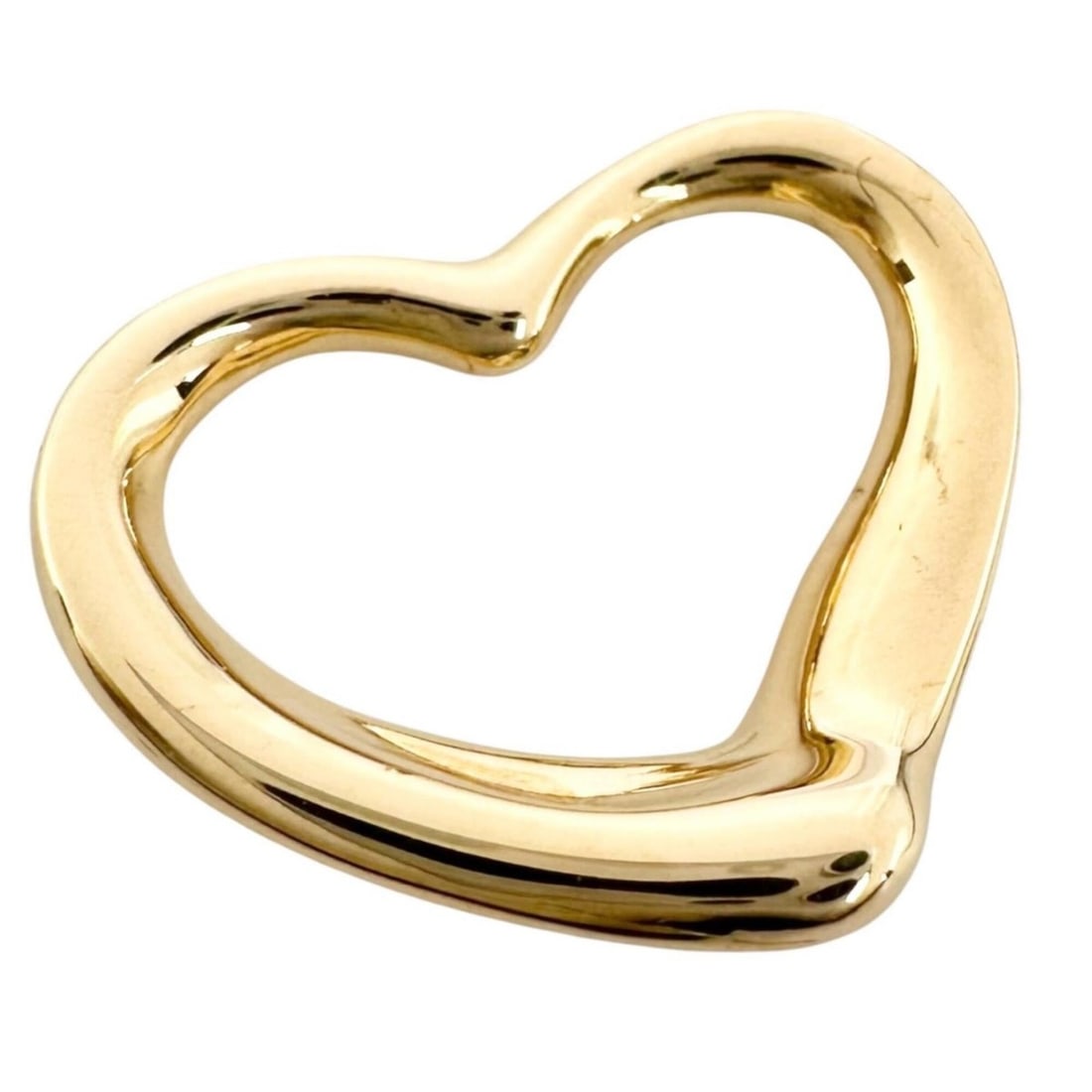 TIFFANY & Co. Elsa Peretti Open Heart Pendant Top, 18K Gold, Women's: --- Catalog ---Category: SizePendant Size: 12mm x 14mm / 0.47'' x 0.55''Category: DesignColor: GoldGender: WomenMaterial: Gold (18K)Necklace Type: PendantCategory: GeneralBrand: Tiffany--- Item List -