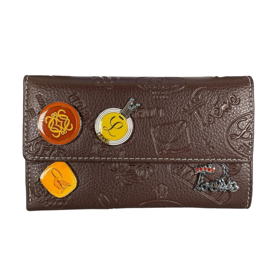 LOEWE 160th Anniversary Long Wallet, Leather, Brown, Women's: --- Catalog ---Category: SizeSize (HxWxD): 10cm x 16cm x 3cm / 3.93'' x 6.29'' x 1.18''Category: DesignType: Long wallet (bi-fold)Color: BrownGender: WomenMaterial: Leather Category: GeneralBrand: