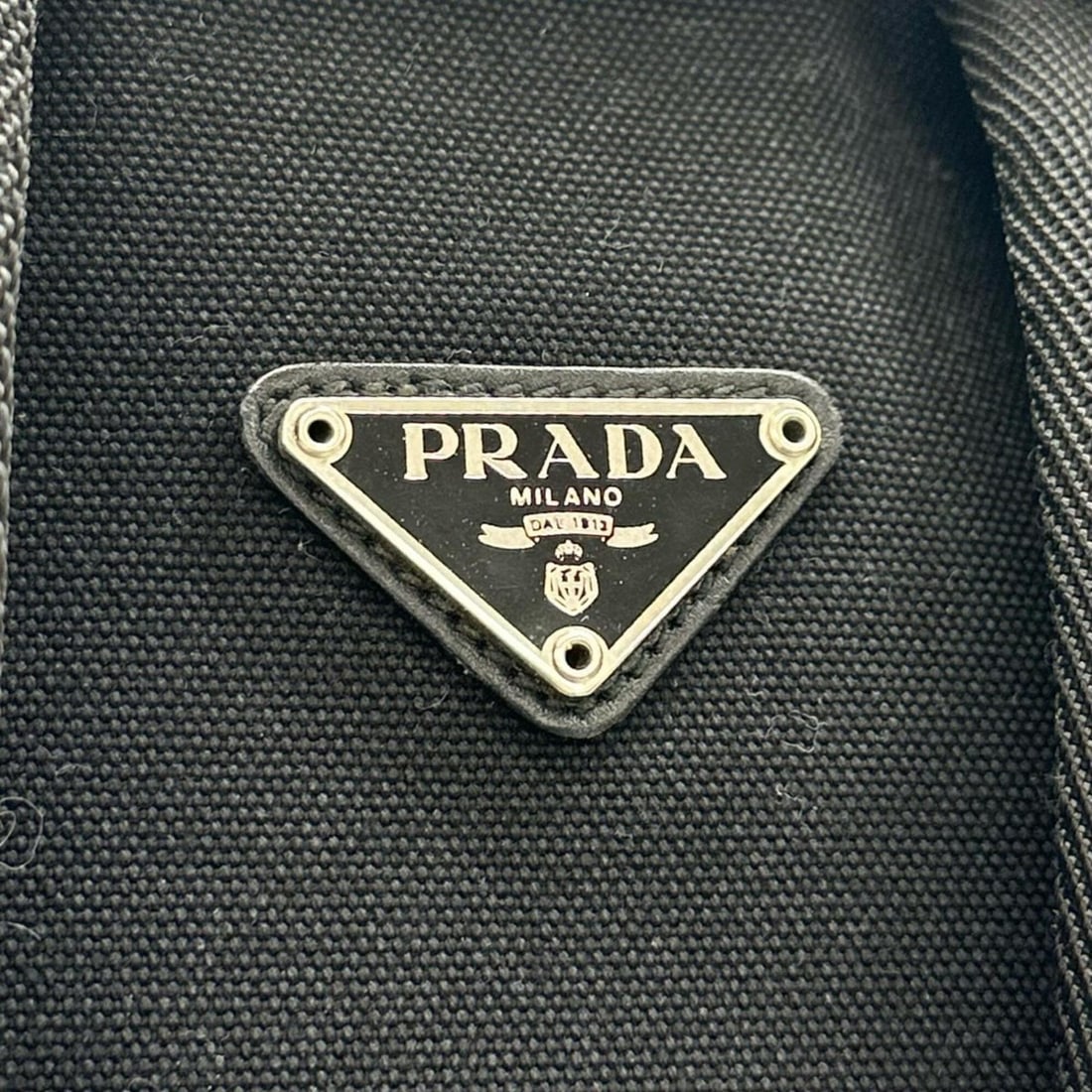 PRADA V135 Backpack/Daypack, Wool, Gray, Men's/Women's - 14