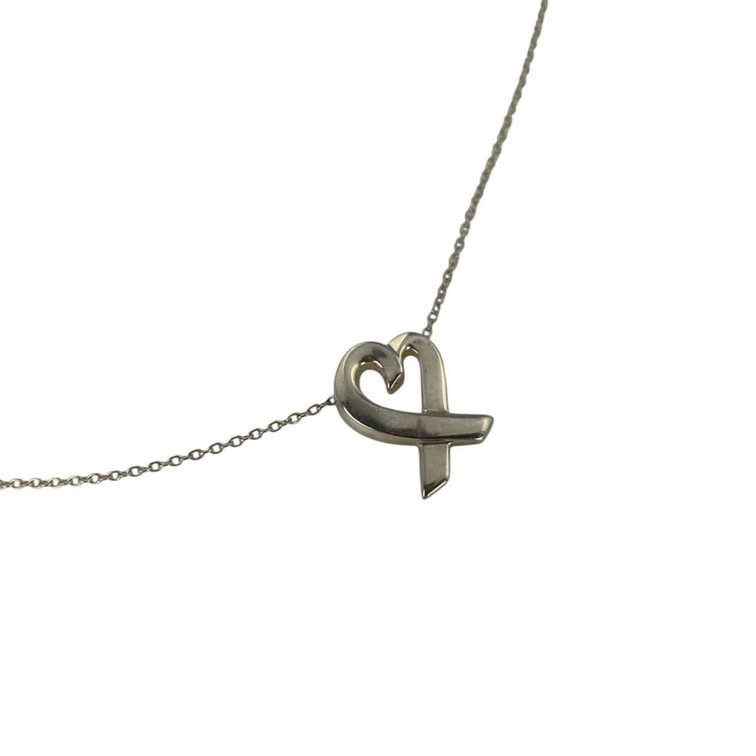TIFFANY & Co. Necklace, Sterling Silver 925, Silver, Women's: --- Catalog ---Category: SizePendant Size: 2mm x 1mm / 0.07'' x 0.03''Neck Circumference: 43 cm / 16.92''Category: DesignColor: SilverGender: WomenMaterial: Silver 925Necklace Type: NecklaceCategory: 