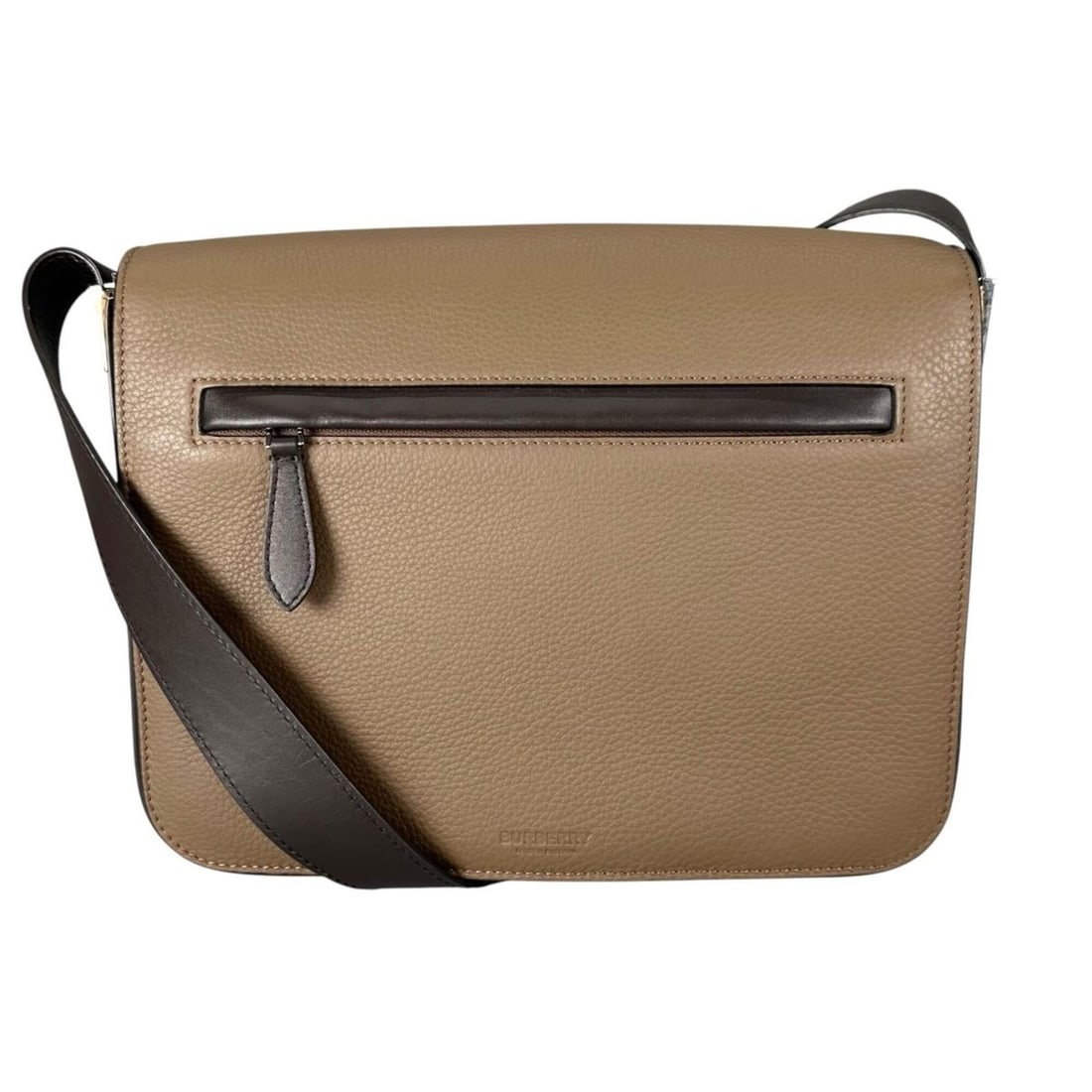 BURBERRY Burberry Messenger Shoulder Bag, Leather, Brown, Women's (1 of 15)