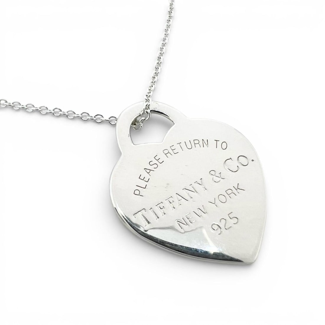TIFFANY & Co. Necklace, Sterling Silver 925, Women's, Return to Tiffany Heart Tag (1 of 15)