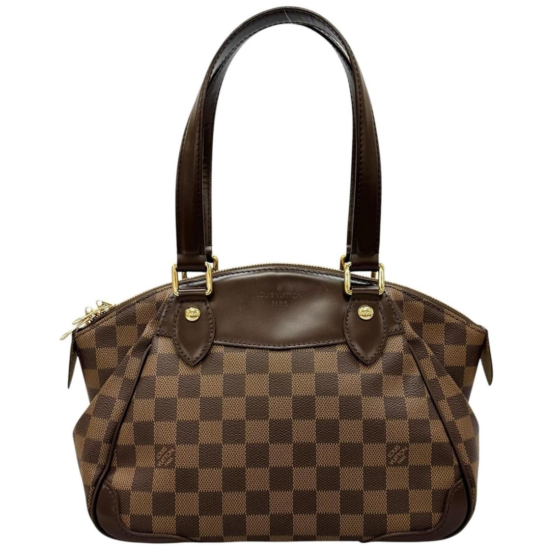 LOUIS VUITTON Verona PM N41117 Handbag, Damier Canvas, Brown, Women's (1 of 17)