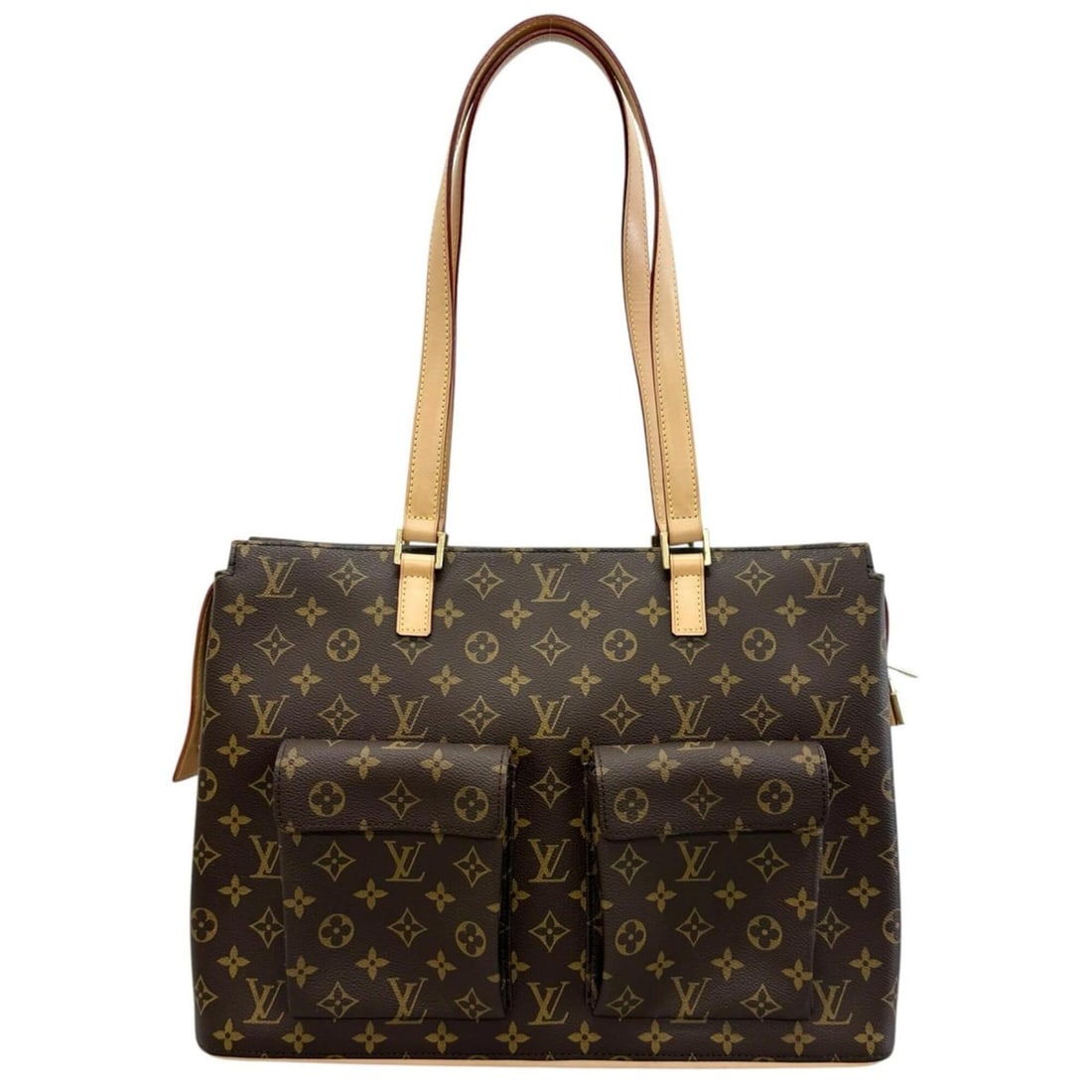 LOUIS VUITTON Louis Vuitton Special Order Handbag Monogram Canvas Brown Women's (1 of 17)