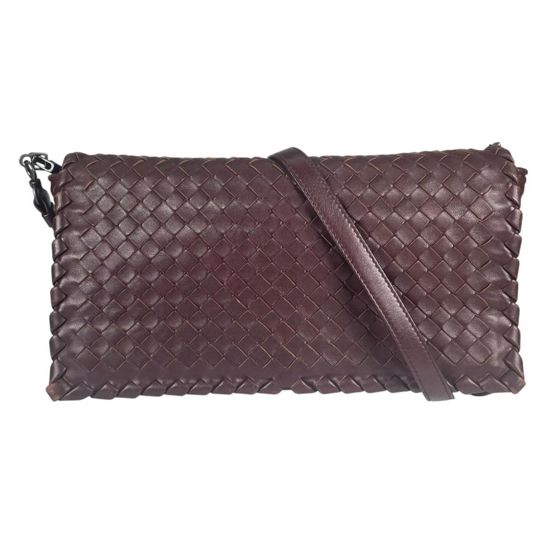 BOTTEGA VENETA Bottega Veneta Intrecciato Shoulder Bag Leather Brown Women's (1 of 15)