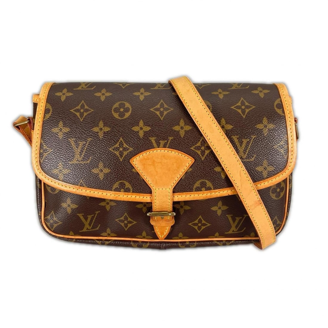 LOUIS VUITTON Sologne M42250 Shoulder Bag, Monogram Canvas, Brown, Women's (1 of 18)
