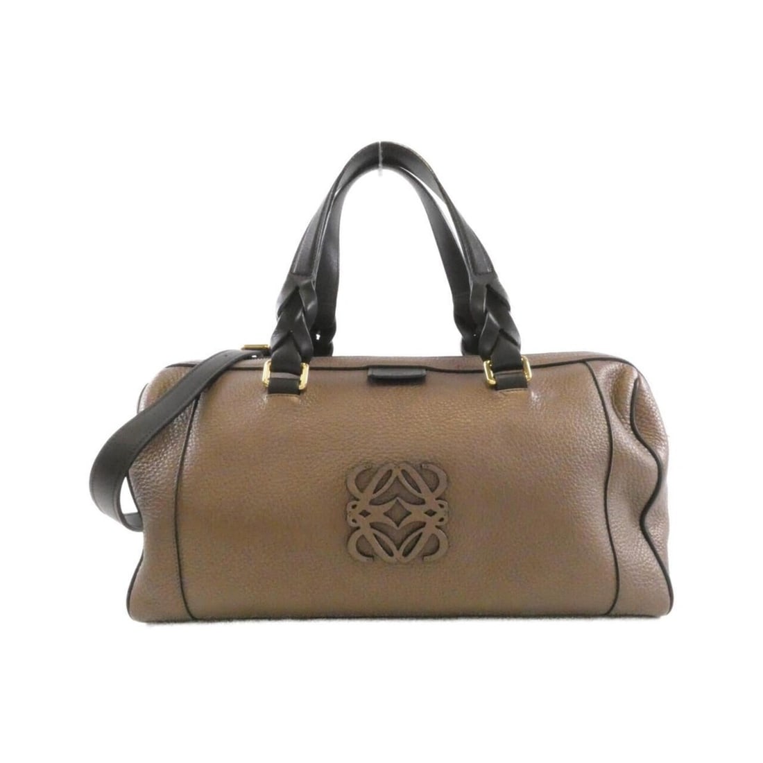 Loewe Fusta 316 26 F28 Boston Bag: --- Catalog ---Category: SizeSize (HxWxD): 20cm x 35cm x 15cm / 7.87'' x 13.77'' x 5.9''Category: DesignType: Boston bagColor: BronzeGender: WomenMaterial: Leather Hardware Color: GoldLeather/Fur