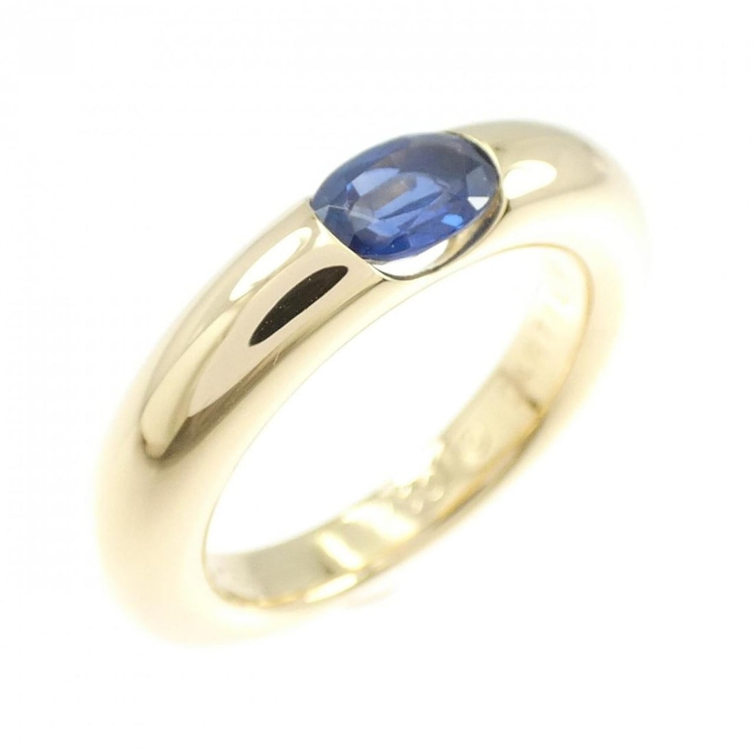 Cartier Ellipse Ring: --- Catalog ---Category: SizeUS Size: 5Brand Size: 49Category: DesignType: Band ringStone: SapphireGender: WomenMaterial: Yellow gold (18K)Category: GeneralBrand: Cartier--- Item List ---Section: