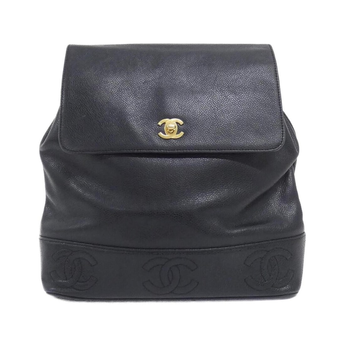 Chanel backpack: --- Catalog ---Category: SizeSize (HxWxD): 26cm x 27cm x 10cm / 10.23'' x 10.62'' x 3.93''Category: DesignType: BackpackColor: BlackGender: WomenMaterial: Grained Calfskin Hardware Color: