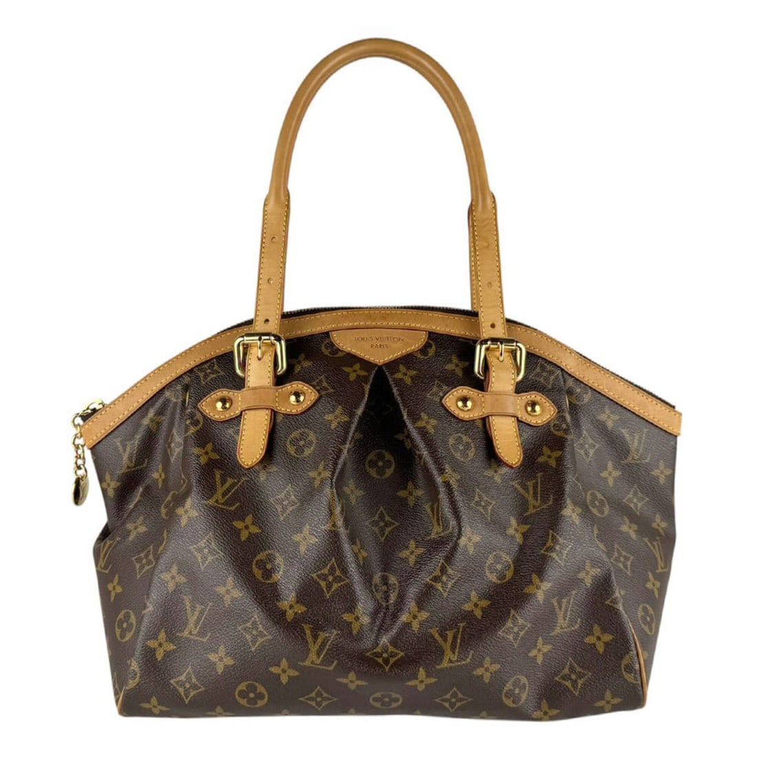Louis Vuitton LOUIS VUITTON Shoulder Bag Monogram Tivoli GM Canvas Brown Gold Women's M40144 z9816 (1 of 14)