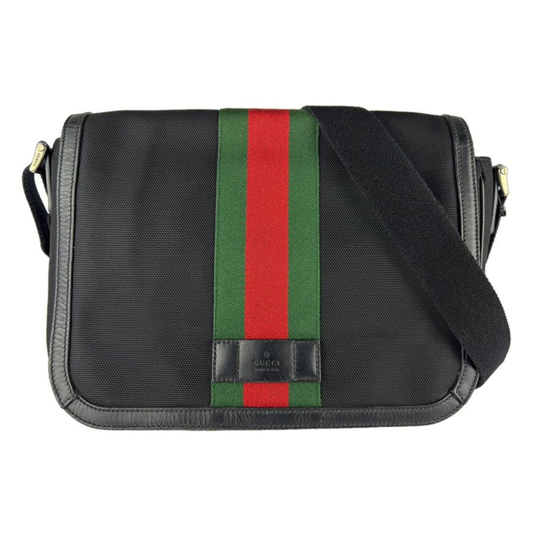 Gucci GUCCI Crossbody Shoulder Bag, Canvas, Black, Green, Red, Silver, Men's, 630921 z9730: --- Catalog ---Category: SizeSize (HxWxD): 24cm x 31cm x 9cm / 9.44'' x 12.2'' x 3.54''Category: DesignType: Messenger bag, Shoulder bagColor: Black, Green, Red colorGender: MenMaterial: Canvas Catego