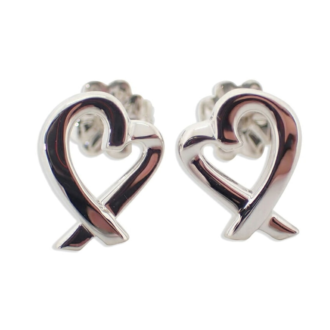 TIFFANY & Co. 925 Loving Heart Earrings: --- Catalog ---Category: SizeSize (HxWxD): 10.20mm x 7.80mm / 0.40'' x 0.31''Category: DesignType: Stud earringsGender: WomenMaterial: Sterling silver 925Category: GeneralBrand: Tiffany--- Item List -